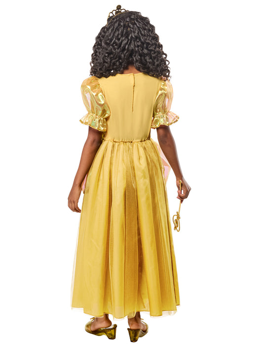 Girls' Gold Beauty Princess Dress and Tiara - costumesupercenter.com