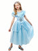 Girls' Blue Midnight Princess Dress and Tiara - costumesupercenter.com