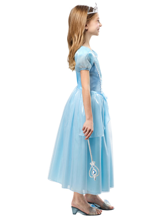 Girls' Blue Midnight Princess Dress and Tiara - costumesupercenter.com