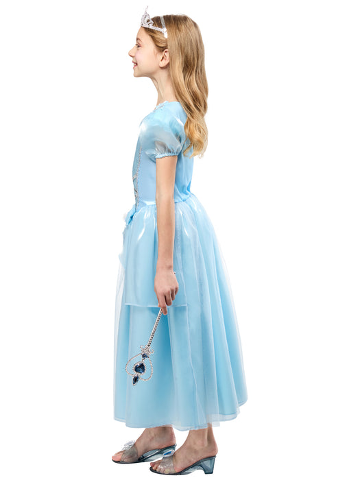 Girls' Blue Midnight Princess Dress and Tiara - costumesupercenter.com