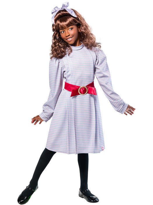 Girls' American Girl Samantha Parkington Plaid Dress Costume Set - costumesupercenter.com