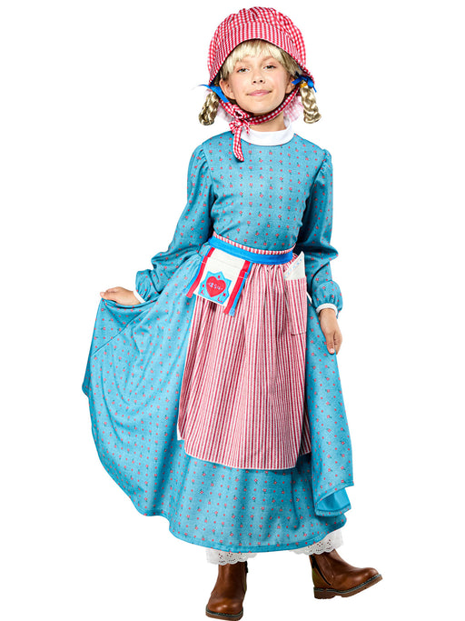 Girls' American Girl Kirsten Larson Dress with Bonnet Costume Set - costumesupercenter.com