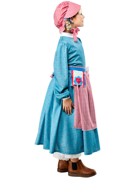 Girls' American Girl Kirsten Larson Dress with Bonnet Costume Set - costumesupercenter.com
