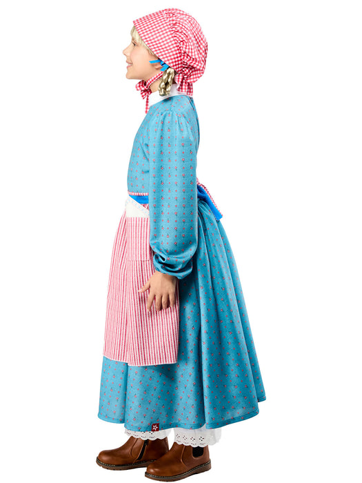 Girls' American Girl Kirsten Larson Dress with Bonnet Costume Set - costumesupercenter.com