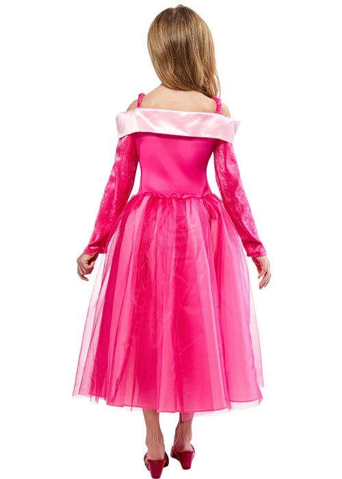 Girls' Pink Sleeping Princess Dress and Tiara - costumesupercenter.com