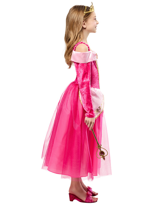 Girls' Pink Sleeping Princess Dress and Tiara - costumesupercenter.com