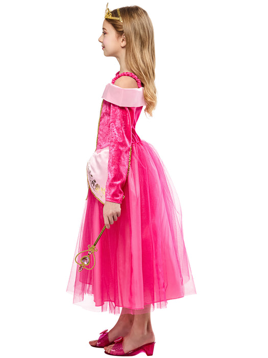 Girls' Pink Sleeping Princess Dress and Tiara - costumesupercenter.com