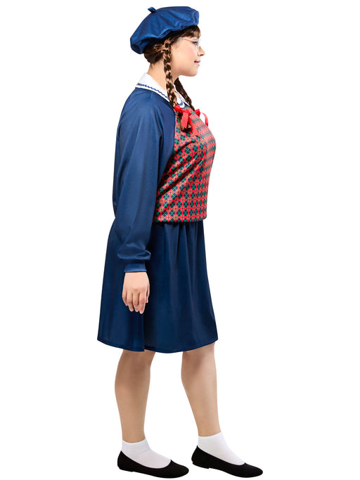 Women's Plus Size American Girl Molly McIntire Dress with Beret Costume Set - costumesupercenter.com
