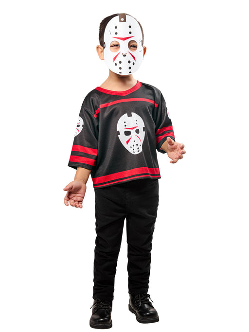 Friday the 13th Jason Voorhees Costume Top with Mask for Toddlers - costumesupercenter.com