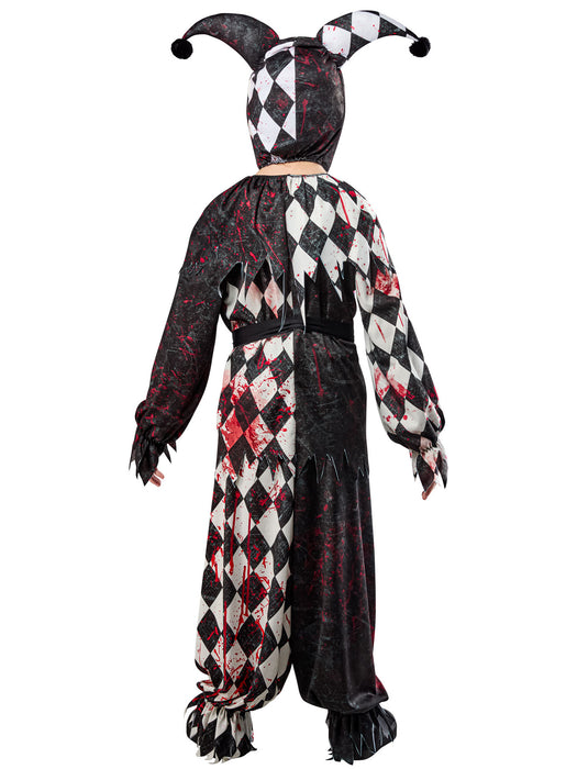Boys' Bloody Jester Costume with Mask - costumesupercenter.com