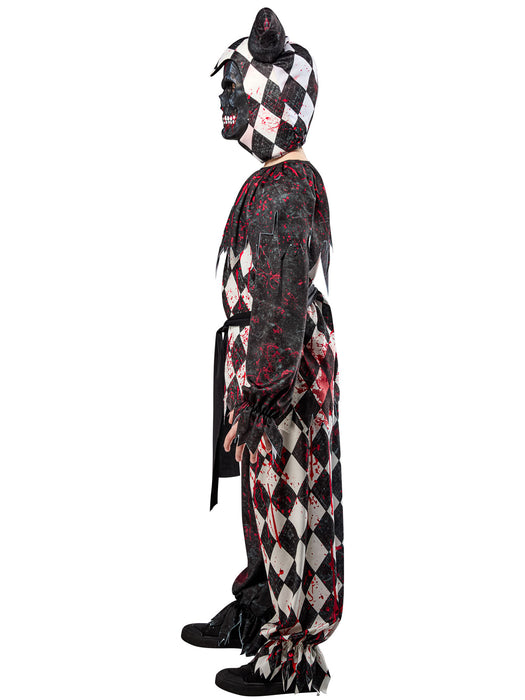 Boys' Bloody Jester Costume with Mask - costumesupercenter.com