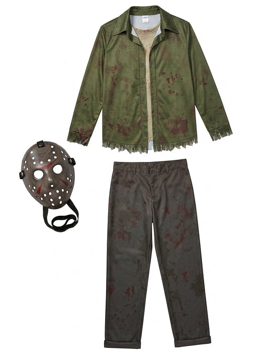 Men's Friday the 13th Jason Voorhees Costume - Deluxe - costumesupercenter.com