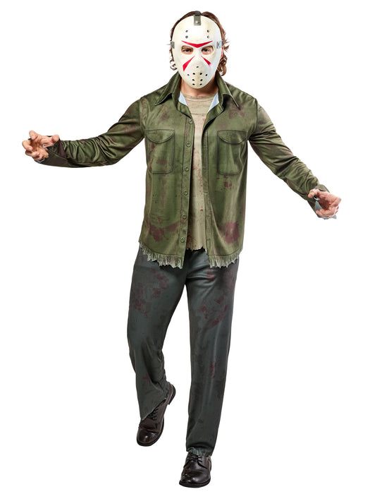 Men's Friday the 13th Jason Voorhees Costume - Deluxe - costumesupercenter.com