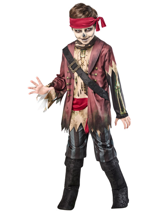 Boys' Pirate Zombie Costume - costumesupercenter.com