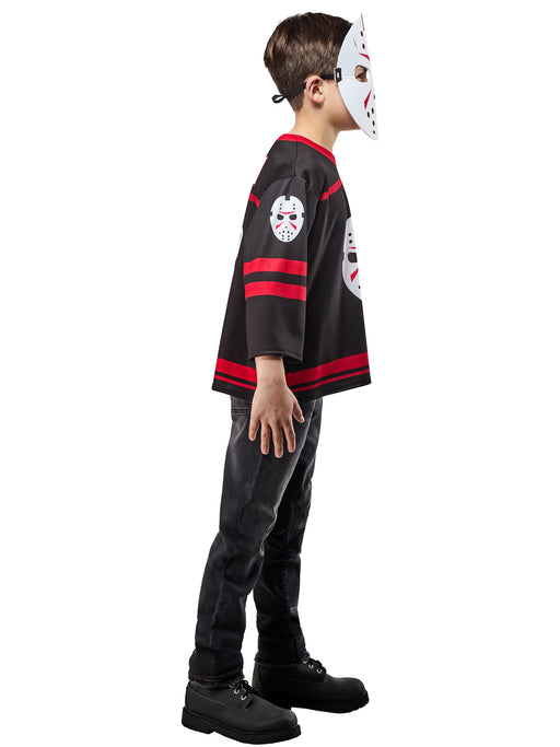 Boys' Friday the 13th Jason Voorhees Costume Top with Mask - costumesupercenter.com
