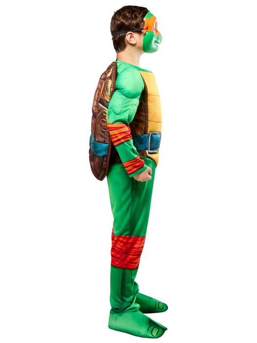 Boys' Teenage Mutant Ninja Turtles: Mutant Mayhem Michelangelo Costume - Deluxe - costumesupercenter.com