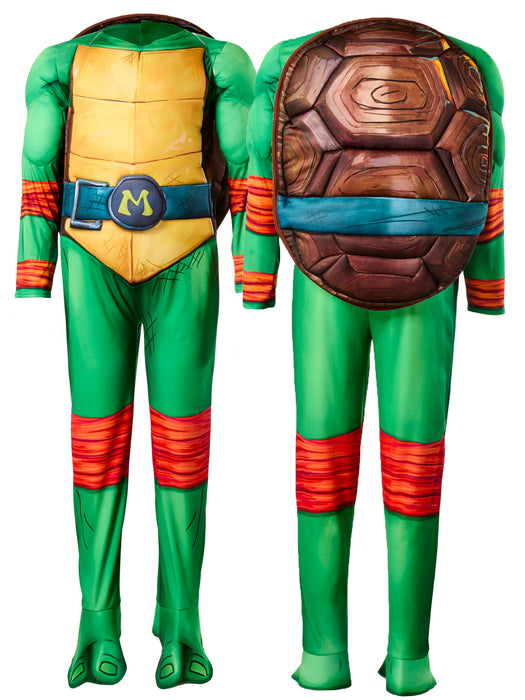 Boys' Teenage Mutant Ninja Turtles: Mutant Mayhem Michelangelo Costume - Deluxe - costumesupercenter.com