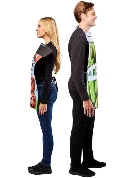 Adult Pickles and Ice Cream Couples Costume - costumesupercenter.com