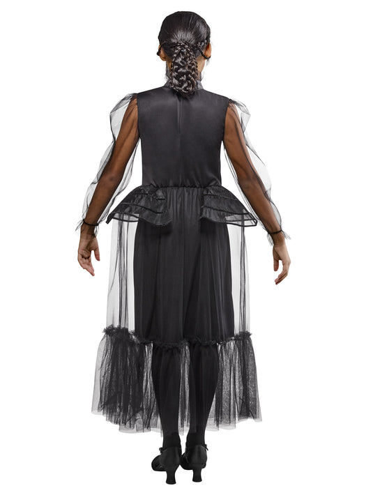 Girls' Wednesday Graveyard Gala Dress - Deluxe - costumesupercenter.com