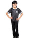 Girls' Wednesday Nevermore Academy Ophelia Hall Black Top - costumesupercenter.com