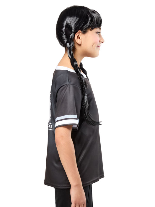 Girls' Wednesday Nevermore Academy Ophelia Hall Black Top - costumesupercenter.com