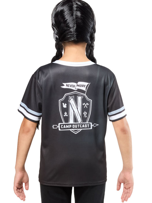 Girls' Wednesday Nevermore Academy Ophelia Hall Black Top - costumesupercenter.com