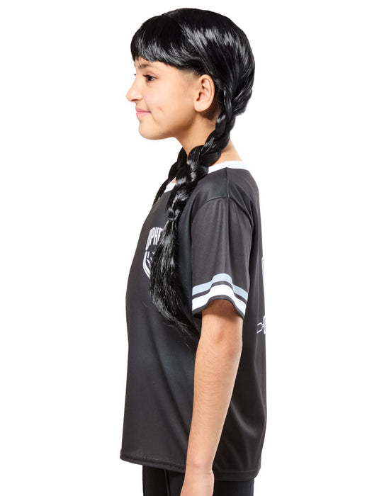 Girls' Wednesday Nevermore Academy Ophelia Hall Black Top - costumesupercenter.com