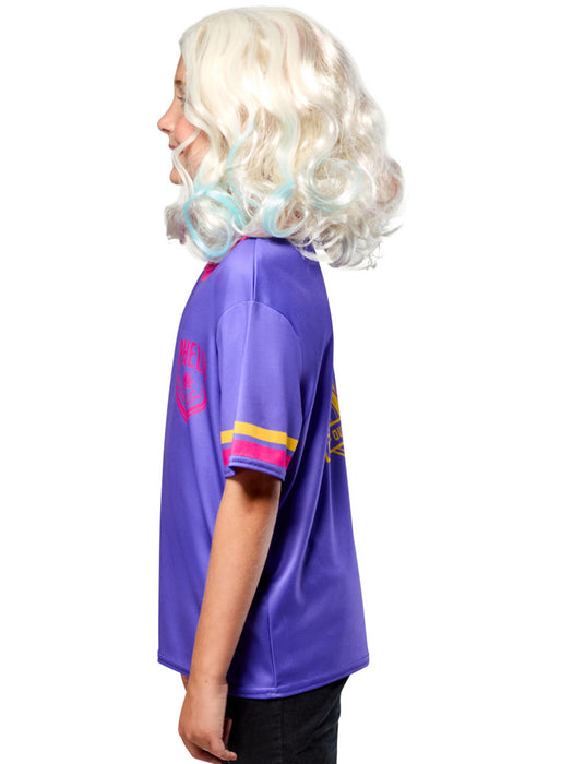 Girls' Wednesday Nevermore Academy Ophelia Hall Purple Top - costumesupercenter.com