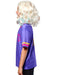 Girls' Wednesday Nevermore Academy Ophelia Hall Purple Top - costumesupercenter.com