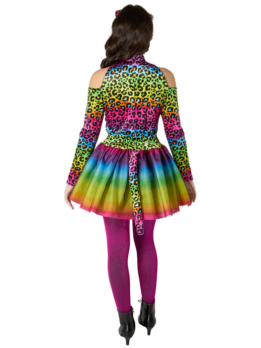 Girls' Junior Neon Leopard Costume - costumesupercenter.com