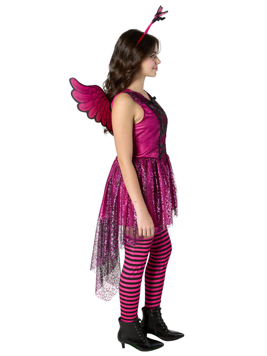 Girls' Junior Pink Cupid Costume - costumesupercenter.com