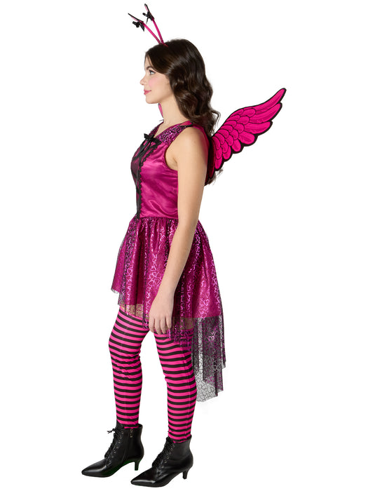 Girls' Junior Pink Cupid Costume - costumesupercenter.com