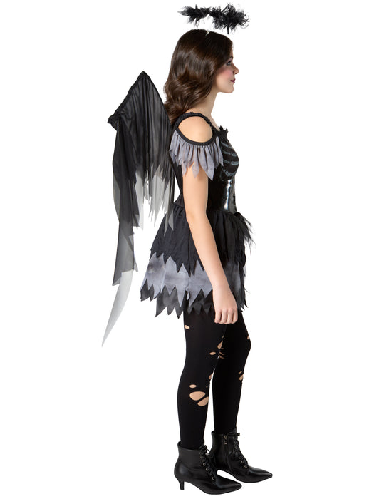 Girls' Junior Dark Angel Costume - costumesupercenter.com