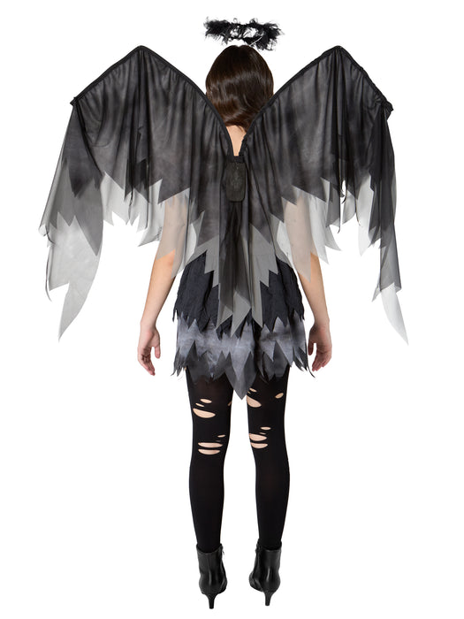 Girls' Junior Dark Angel Costume - costumesupercenter.com