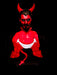 Men's Devil Baby Costume Top with Horns - costumesupercenter.com