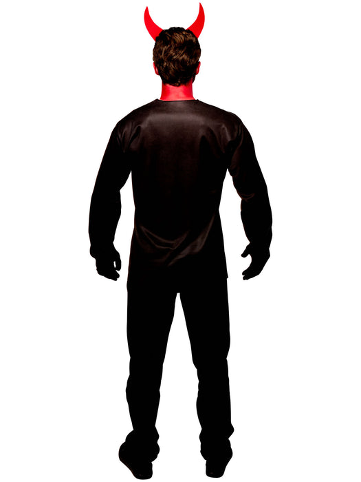 Men's Devil Baby Costume Top with Horns - costumesupercenter.com
