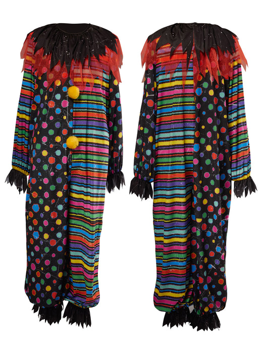 Men's Neon Clown Creep Costume with Mask - costumesupercenter.com