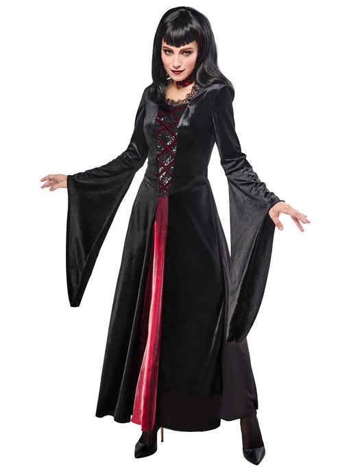 Women's Gothic Chic Dress with Choker - costumesupercenter.com