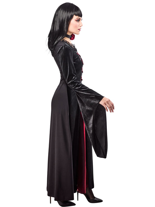 Women's Gothic Chic Dress with Choker - costumesupercenter.com