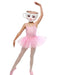 Girls' Brainrot Ballerina Cappucina Costume with Mask - costumesupercenter.com