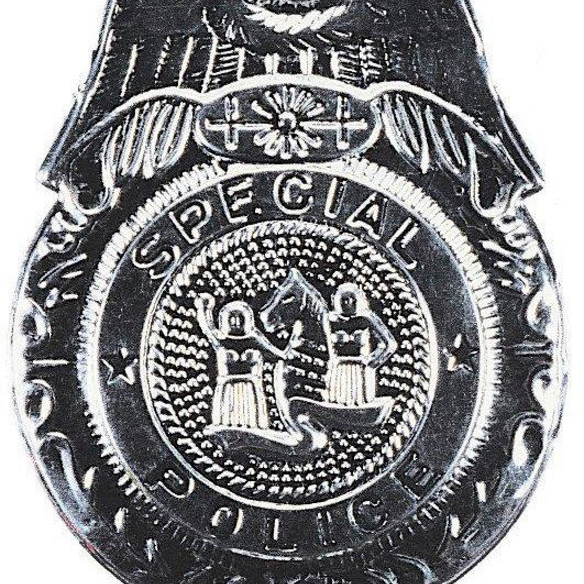 Police Silver Command Badge Police Silver — Costume Super Center
