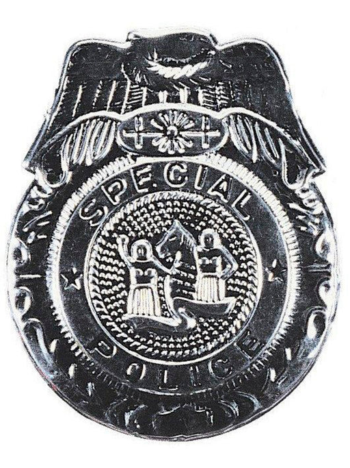 Badge Police Silver - costumesupercenter.com
