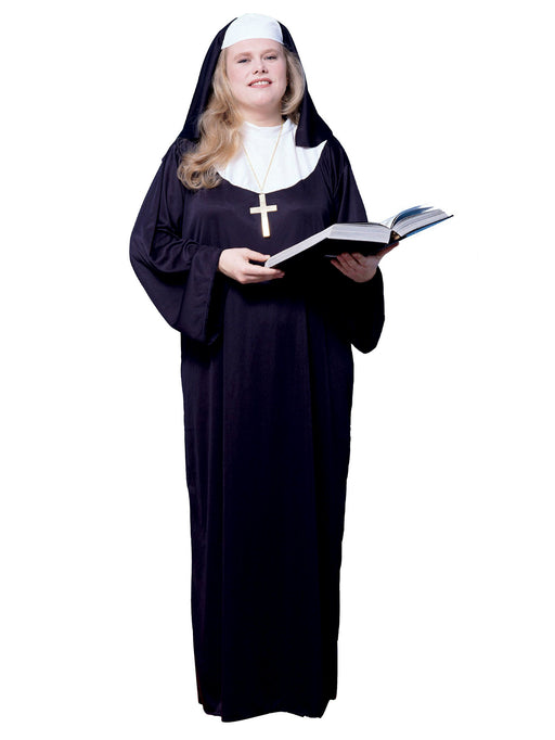 Women's Plus Size Nun Costume - costumesupercenter.com