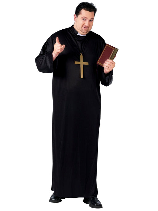 Mens Plus Size Priest Costume - costumesupercenter.com