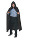 Hooded Velvet Black Cape Adult Costume - costumesupercenter.com