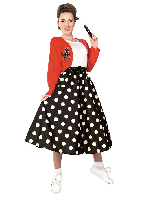 Polka Dot Rocker Adult Costume - costumesupercenter.com