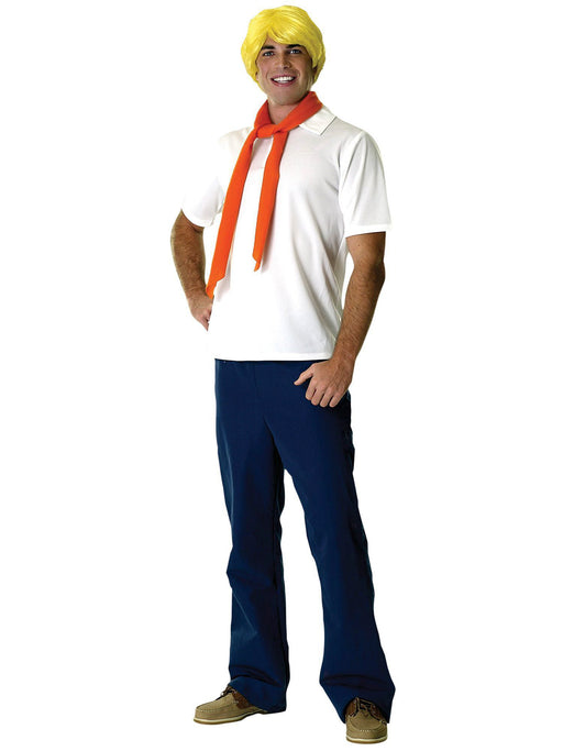 Men's Scooby-Doo Fred Costume with Wig - costumesupercenter.com