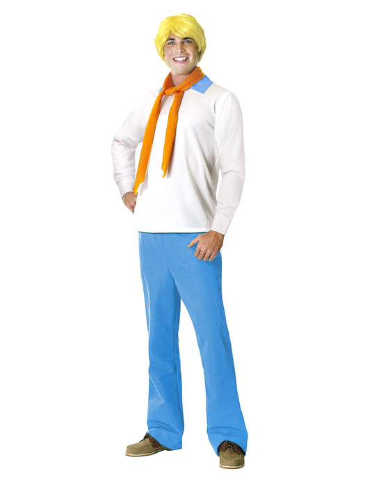 Men's Scooby-Doo Fred Costume with Wig - costumesupercenter.com