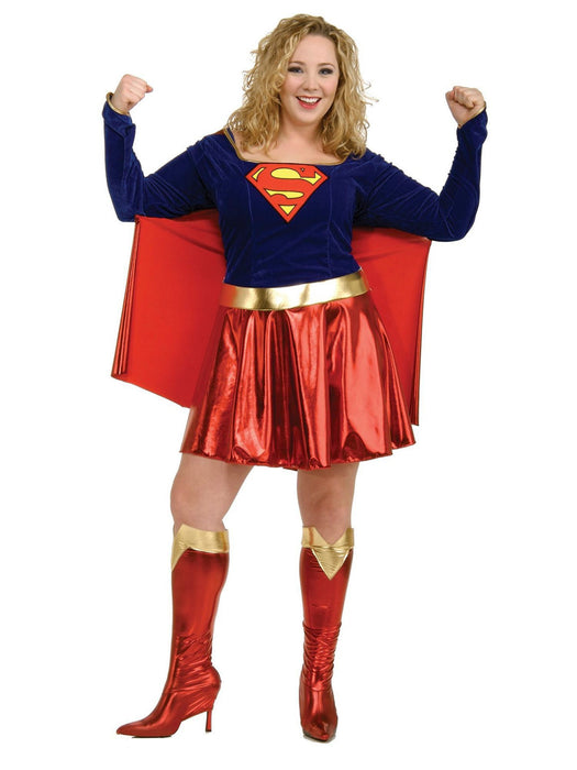 DC Comics Supergirl Adult Plus Costume - costumesupercenter.com