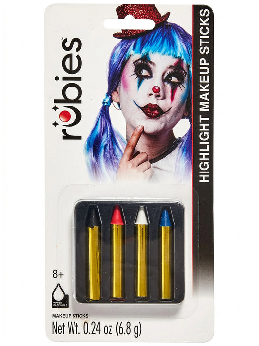 Cream Makeup Crayon Set - 4 Color - costumesupercenter.com